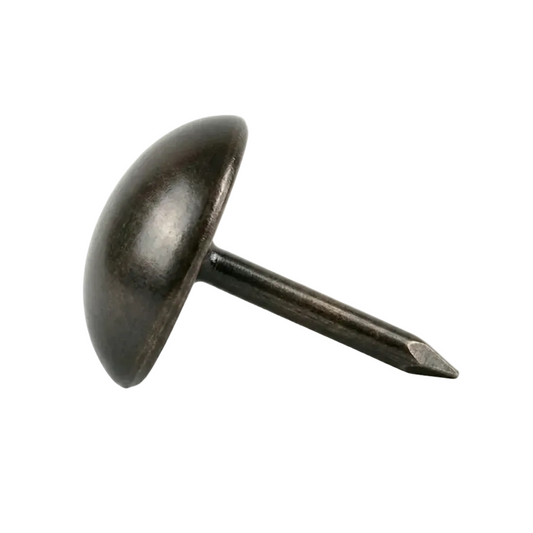 Domed Upholstery Nail on white backgroud