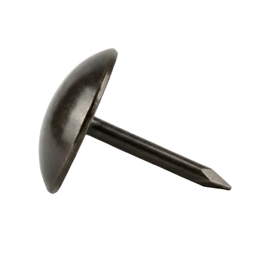 Flat Head Upholstery Nail on white background